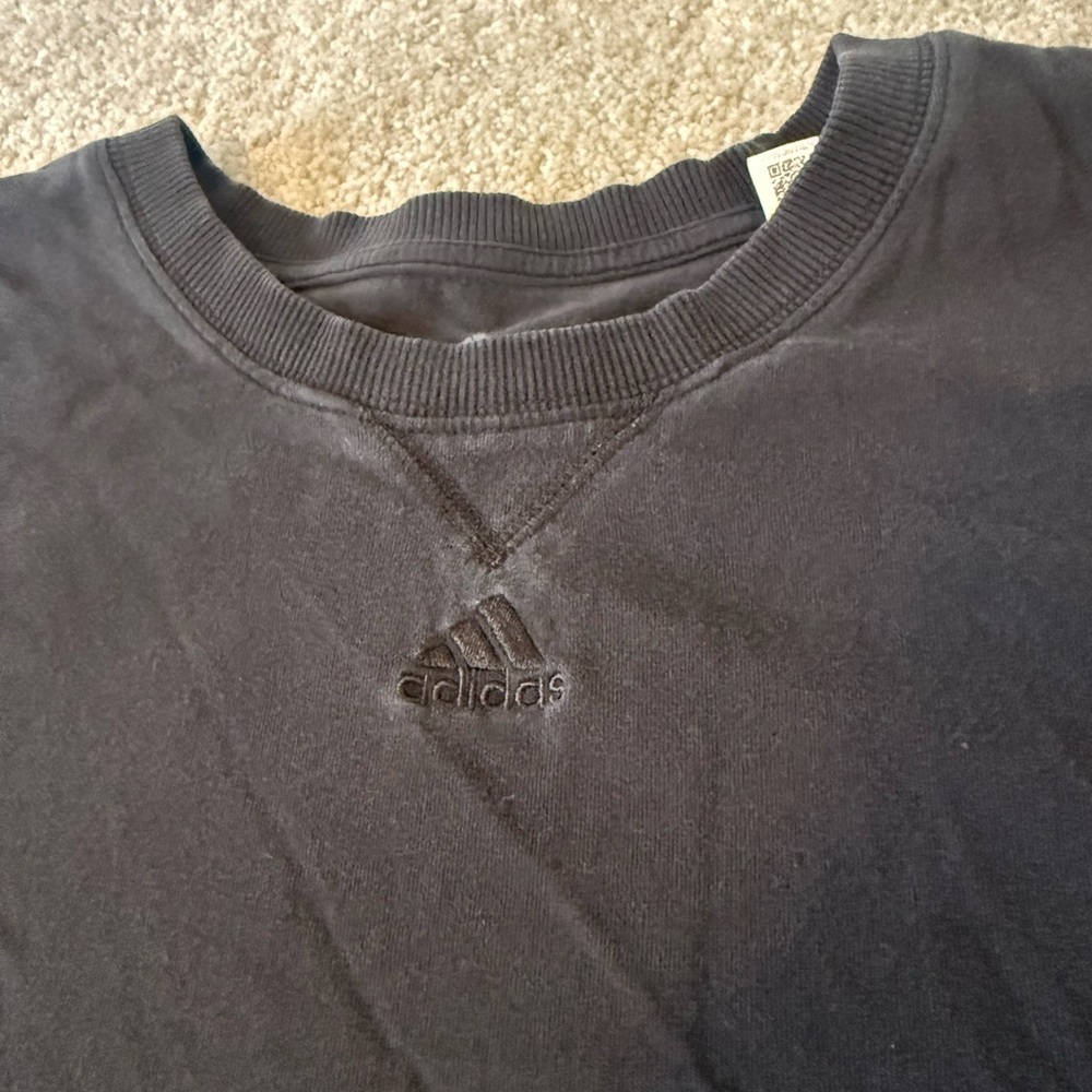 Adidas Men's Black Crewneck Tee